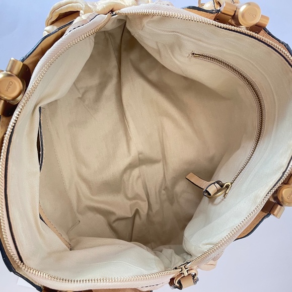 Chloe Heloise Large Beige Hand Bag Leather - Picture 8 of 16